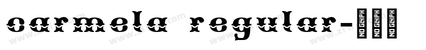 carmela regular字体转换
